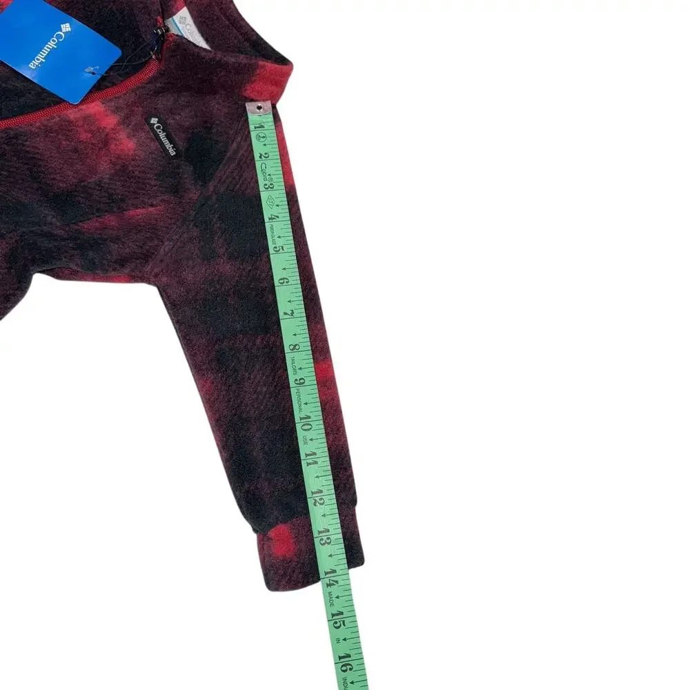 Columbia Jacket Benton Springs Fleece Red plaid Zip SZ/ Infant 18-24 Month - Picture 4 of 8